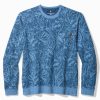 Big & Tall Ben & Terry Twilight Palms Crew Sweatshirt
