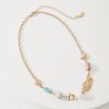 Coral Isles Semi-Precious Stone & Pearl Station Necklace