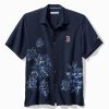 MLB® Hibiscus Vibrations Silk Camp Shirt