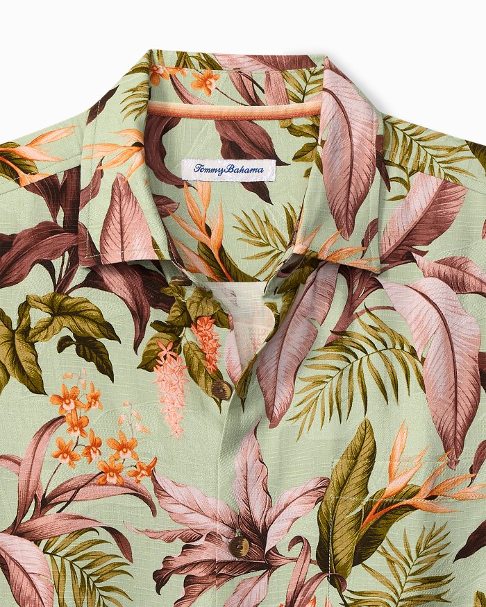Jaded Blooms Silk Camp Shirt