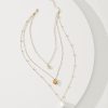 Tidal Treasure Floral Charm Layered Necklace