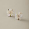 Flora Isles Mother of Pearl & Flower Stud Earrings