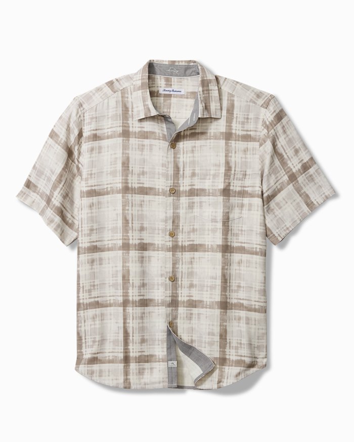 Plaid About You Silk Camp Shirt