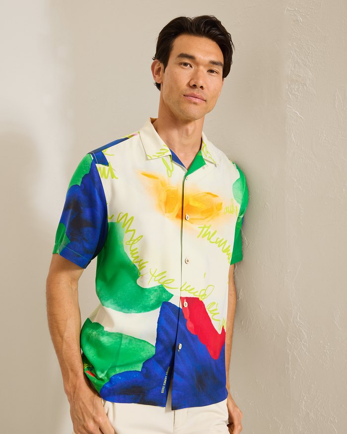 Penney Blooms Silk Camp Shirt