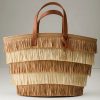 Raffia Fringe Day Tote