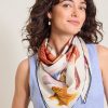 Sea Treasures Square Silk Scarf