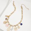Tropical Blooms Statement Charm Necklace