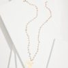 Tropical Blooms Hibiscus Pendant Pearl Necklace