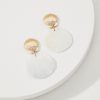 Coral Isles Mother of Pearl & Shell Statement Drop Earrings