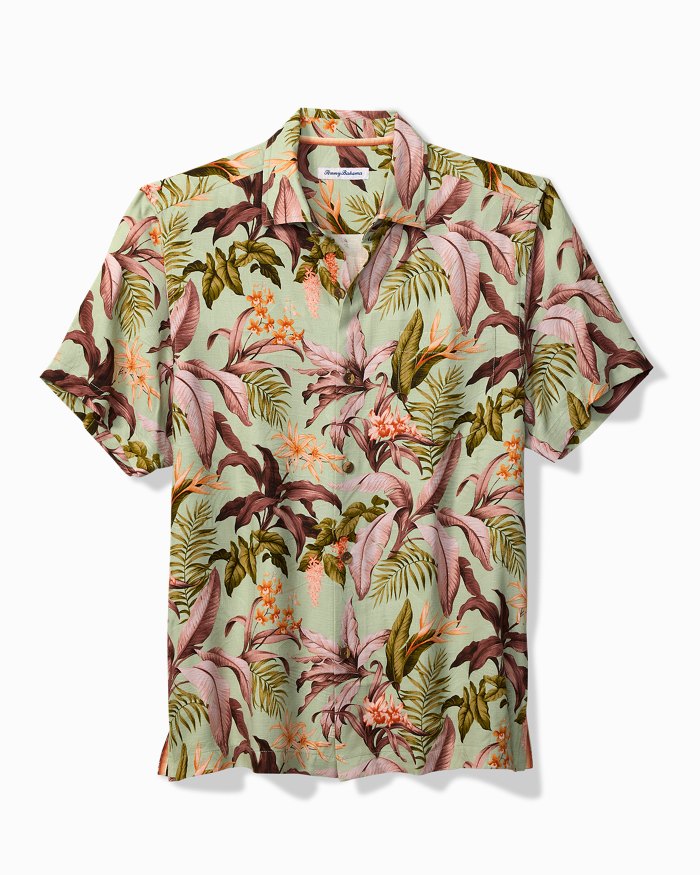 Jaded Blooms Silk Camp Shirt